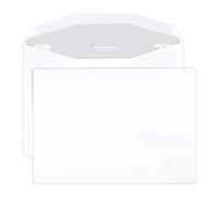 Boite de 500 Enveloppes Blanches C5-162x229mm - Gommée Mécanisable - 80g/m2 - pour machine de mise sous pli automatique - Blanc
