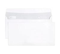 Boite de 500 Enveloppes Blanches DL- 110x220mm - Auto-Adhésives - 90g/m2 - Blanc