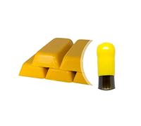 Boîte de 500 g. Cire Souple Jaune pour sceller bouteilles de vin, bière, eau-de-vie, liqueur (Jaune, 500)