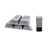 Boîte de 500 g. Gomme laque Argenté metallique ou cire souple pour sceller bouteilles de vin, bière, eau-de-vie, liqueur (argenté, 500)
