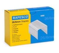 Rapesco Agrafes 26/6 galvanisées – Boîte 5000