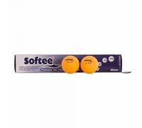 Boîte de 6 balles de tennis de table Softee Orange 40 mm