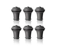 Boîte de 6 bouchons gris à vin pour pompe Vacuvin