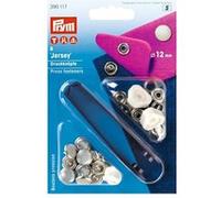 Boite de 6 boutons pression jersey Blanc avec outil 12 mm - Prym(...) - Bleu Bleu G