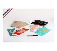 Boîte de 6 cartes doubles Sugar Candy créées et imprimées en France avec 6 enveloppes G