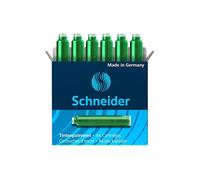 Boîte de 6 cartouches d'encre Schneider vert pour stylo plume roller