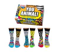 Boîte de 6 Chaussettes dépareillées - Homme Chaussettes - Vous Animal,Multicolore, 39-46