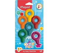 my baby Crayon anneau de cire COLOR'PEPS, blister de 6