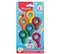 boite de 6 crayons pour bebe Rouge G