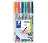 Feutres STAEDTLER Lumocolor non-permanents avec étui /315 WP6 contenu 6 pcs