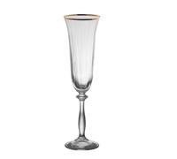 Boîte de 6 flûtes Angela filet or 19 cl Table passion