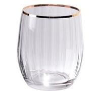 Boite de 6 gobelets bas filet or 30 cl Table passion