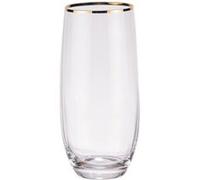 Boite de 6 gobelets hauts Waterfall filet or 35 cl Table passion