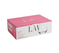 LAV 6X Lal 345ml Verres à Whisky - Verre Démodé Scotch Bourbon Rhum Cocktail Gobelets à Boire Coffret Cadeau - by