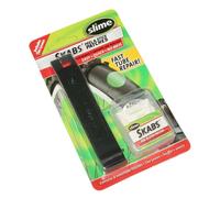 Boite de 6 rustines autocollantes avec 2 démonte pneu Slime Noir