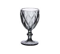 Boite de 6 verres à pied 25 cl diamond gris - Trend'up