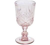 Boîte de 6 verres à pied rose - Amadeus