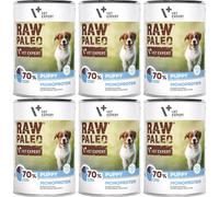 Boîte de 6 x 400 g de cabillaud cru paléo VetExpert pour chiots