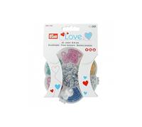 Boite de 60 boutons pression jersey avec outil 8 mm Love -(...) - Blanc