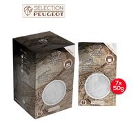 PEUGEOT Sélection Épices – Sel gemme blanc, salinité 7 – Origine Allemagne – 7x50g