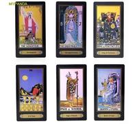 Boîte De 78 Cartes Holographiques Brillantes De Tarot, Jouet, 6.1x11cm, Jeu De Table, Version Anglaise Mystérieuse