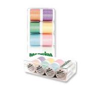 Boîte de 8 Bobines de 200m Metallic Opal - Madeira - Fil Métallique Pastel pour Broderie Machine et Couture Décorative(...) - Multicolore Multicolore G