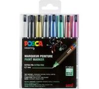 Boîte de 8 Marqueurs Posca Pointe calibrée extra-fine Multicolore G