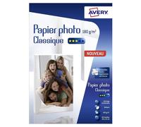 Avery Papier photo 80 feuilles 10 x 15 cm Brillant 180 g Jet d'encre