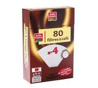 Boite de 80 filtres à café n°4 + 1 sachet détartrant Belle France 3344