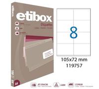 Boite De 800 Étiquettes - Format 105x72mm - Etibox - Apli 119757