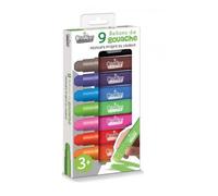 Boite de 9 crayons gras retractables