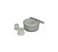 BOITE DE 9 DECOUPOIRS CANNELES RONDS PLASTIQUES 2A10CM