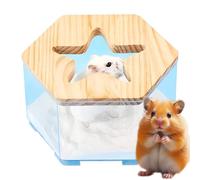 Boîte de Bain de Sable pour Gerbilles, Baignoire pour Hamster Nain, Accessoires pour Animaux Multifonctionnels Réutilisables pour Petits Animaux pour Le Bain Le Lit Nettoyage Les Soins Et Creusa