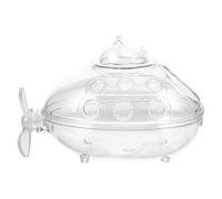 Boîte de bain pour hamster - Anti-fuite - Transparent - Décoratif | Habitat de toilette pour petits animaux nains, syriens, gerbilles, baignades, nettoyage, jeux, creuser, animaux domestiques