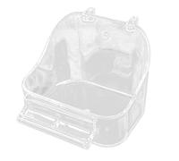 Boîte de Bain pour Oiseaux, Fournitures pour Animaux de Compagnie, pour calopsitte avec Clips de Suspension, perchoir pour Petit Oiseau, Cage à Oiseaux Portable, Bain de pour Cage à