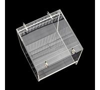 Boîte de bain pour perroquet - Petit bain pour cage - Baignoire pour petits animaux de compagnie - Accessoires faciles à fixer - Jouets pour perroquets - Accessoires pour grands oiseaux - Perchoir