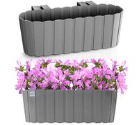 Boîte de balcon avec crochet pot de fleurs 38,3 cm support de plantes de...