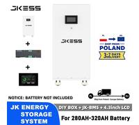 Boîte de batterie DIY JKESS et BMS intelligent JK PB2A16S20P et écran LCD pour batterie Lifepo4 16S 48V 51.2V 280AH 310AH 320AH Expédition depuis la Pologne BOX and BMS and LCD