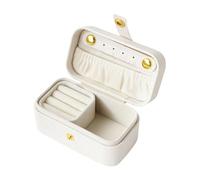 Boîte de bijoux de voyage - Organisateur compact étanche en cuir PU, structure robuste et protectrice, conception élégante des ordinateurs portables | Étui à bijoux pour femmes et filles, utilisation