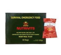 Boîte de biscuits d'urgence Nutrivits x 40 - Fruits - 15 ans