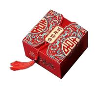 Boîte de bonbons de style chinois Space Space Handheld Design Rushold Pyleuse de célébration de célébration de mariage en boîte chinoise et chinois (Type 1 Small [6.5x6.5x4,5 cm / 2,6x2,6x1,8 pouce])