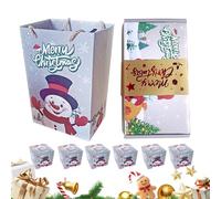 Boîte de Bonbons Rebondissants de Noël,Boîte de Bonbons Rebondissants pour Fête de Noël | Sac Pliant pour Cadeaux Chocolats Bijoux Fêtes Maison Goûters en Famille
