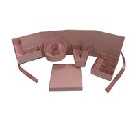 Boîte de bouquet vide, porte-bonbons lettre | porte-chocolats à remplir - pour anniversaire, proposition de confession de mariage, fête, conjoints et petits amis