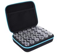 BoîTe De Broderie Diamant à 30 Fentes, BoîTe De Rangement D'accessoires De Peinture Diamant, BoîTe De Rangement D'outils Bleu