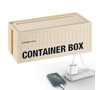 Boîte de câble de bureau, boîte de gestion des câbles | Organisateur de câbles de gestion de grande taille | Protection contre les surtensions pour les organismes