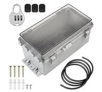 Boîte de câble étanche d'extérieur - Rallonge étanche - Boîte électrique extérieure - Boîte de raccordement en plastique pour multiprises, lumières, commandes de pompe.[G1640]