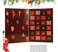 Boîte De Calendrier De Compte À Rebours De Vacances, Coffret Cadeau De Noël | Calendrier De L'avent De Noël, Boîte Vide Rechargeable, Calendrier De Compte À Rebours De 24 Jours Pour , Filles, Garç