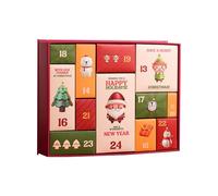 Boîte de calendrier de l'Avent - Boîtes à chiffres de 12 jours - Compte à rebours vide - Pour maison de vacances, réunions de famille, fêtes de Noël