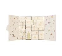 Boîte de calendrier de l'Avent de Noël pliable blanche - Cadeau rechargeabl | Matériau en robuste comprenant 24 compartiments vides pour les comptes à rebours des fêtes, des friandises, des