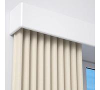 Boîte de cantonnière à double rail avec cantonnière - Rail de séparation de pièce de 4,7 m pour salon, chambre, hôtel, villa - Solution de quincaillerie pour rideaux en métal